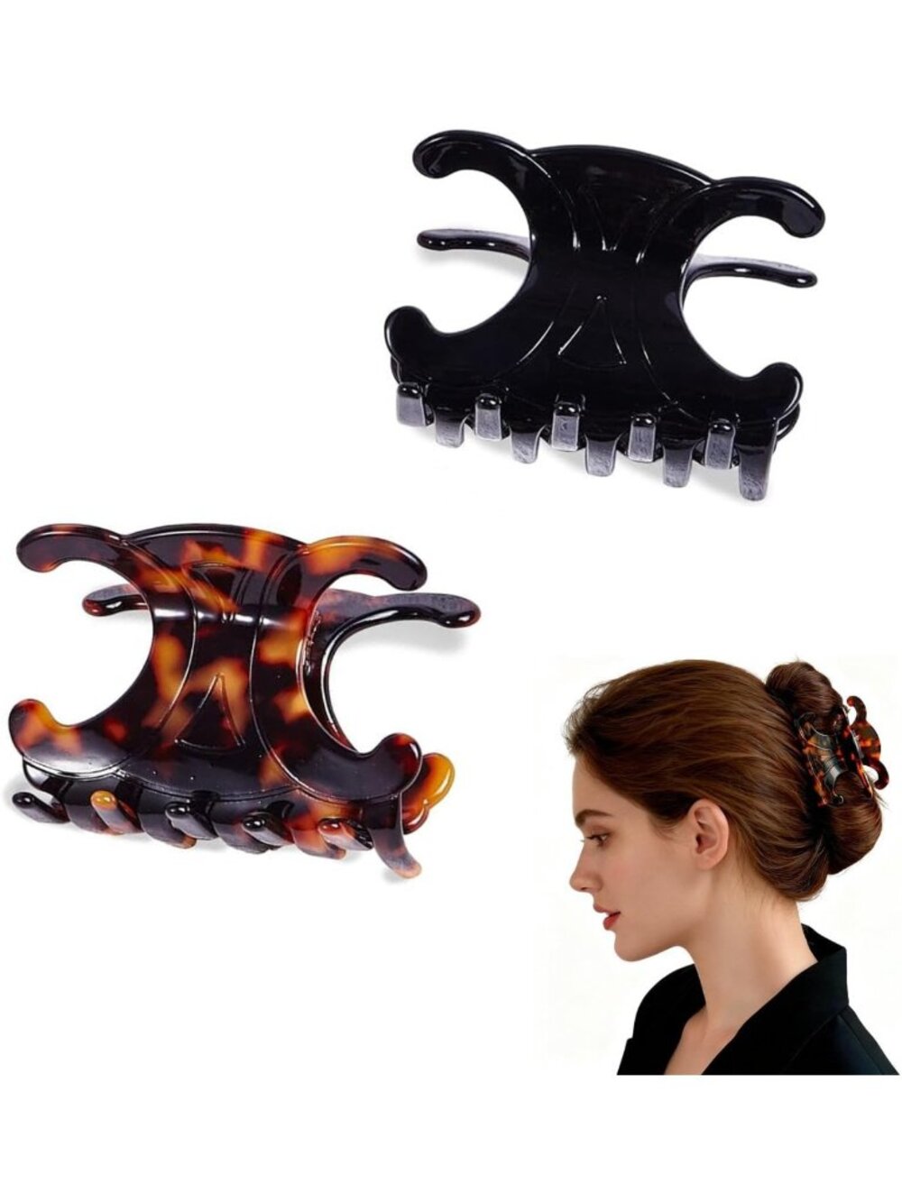 Stylish Durable Butterfly Hair Clips Set, Strong Grip Updo Accessories for Women